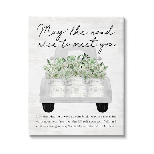 Stupell Industries Country Irish Proverb Canvas Wall Art